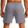 thumbnail image 4 of Mens Shorts Drawstring Relaxed Fit Athletic Gym Shorts Summer Beach Shorts with Zipper Pocket, 4 of 4