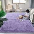 thumbnail image 5 of Junovo Super Soft Fluffy Area Rugs Modern Shag Rug for Bedroom Living Room,Cute Carpets for Kids Nursery Girls Home Dorm,4'x6',Lavender Purple, 5 of 7