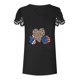 thumbnail image 5 of Blusa de manga corta de encaje informal con cuello en V de verano para mujer Fridja  bn7988, 5 of 8