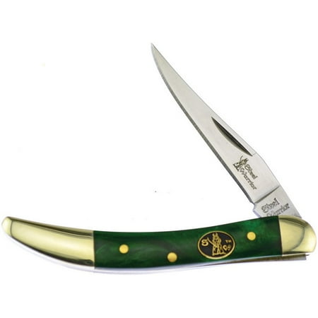 STEEL WARRIOR Leaping Lizard Celluloid Small Toothpick Stainless Pocket Knife Knives