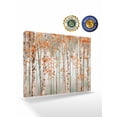 thumbnail image 2 of Orange Grey Forest Wall Art for Living Room,Canvas Picture Wall Decor for Bathroom Bedroom,Grey Modern Art Oil Painting Painting Artwork for Office Kitchen Hallway Dining Room Home Decor 12"x16", 2 of 8