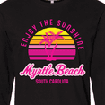 thumbnail image 4 of Inktastic Summer Enjoy the Sunshine Myrtle Beach South Carolina Pink Long Sleeve T-Shirt, 4 of 5