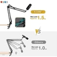thumbnail image 3 of Recording Mic Arm Stand with Premium Shock Mount & Pop Filter Combo 5 Core (RM-STND-3-M), 3 of 5