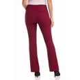 thumbnail image 3 of Rekkuna Women's Comfort Stretch Pull-On Bootcut Pant with Tummy Tamer Panel (8, Burgundy), 3 of 5