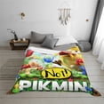 thumbnail image 3 of Lsque Pikmin Print Flannel Throw Blanket, Ultra-soft Blanket for Bed, Couch, Car, Hypoallergenic Anti-pilling blanket-80"x60", 3 of 8