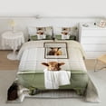 thumbnail image 2 of Homewish Boys Girls Farmhouse Highland Cow 3 Pieces Queen Comforter Set,Green Brown Ultra Soft Bedding Sets,Animal Take A Bath Bedding Comforter Set Breathable,Microfiber Bedroom Decor, 2 of 8