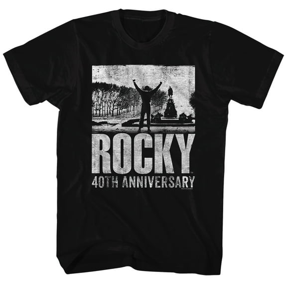 Rocky 40th Anniversary 2 Black T-Shirt