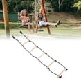 thumbnail image 1 of Kids Swing Rope Ladder, Prevent Slip Kids Rope Ladder 100kg 5 Steps Easy To Use Multifunctional  for Playground, 1 of 7