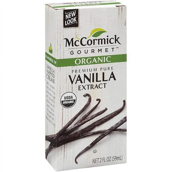 McCormick Gourmet Organic Premium Pure Vanilla Extract, 2 fl oz