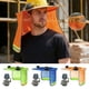thumbnail image 1 of Lekihaqq Solar Powered Fan Hard Hat With Sun Protection Ventilated Safety Helmet 360° Airflow Cooling Construction Work Hat Ip65 Outdoor, 1 of 2