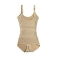 thumbnail image 1 of PEASKJP Ventre Control Shapewear Firm Control Shapewear Combinaison à Encolure Dégagée avec String Sculptant, Beige m, 1 of 5