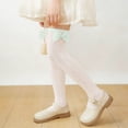 thumbnail image 3 of AWZXDE Girls Knee High Ribbed Knit Bow Detail Grip Comfortable Everyday Thigh Socks For School Play White,One Size, 3 of 3