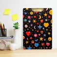 thumbnail image 2 of FORMRS Acrylic Clipboard with Low Profile Clip Standard A4 Letter Size, 12.5" x 9", Moon Pattern, 2 of 8