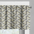 thumbnail image 3 of Ambesonne Modern Valance Pack of 2, Triangle Shaped Lines, 54"X12", Mustard and Black, 3 of 5