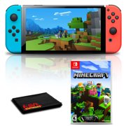 Nintendo Switch 青/赤 Minecraft マイクラ付き Amazon.com: Nintendo Switch with Neon Blue and Neon Red Joy