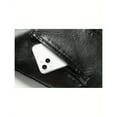 thumbnail image 4 of Men's leather jacket, new winter PU leather lapel fur integrated men's coat, men's solid color business fashion casual zipper leather coat for men, 4 of 5
