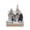 Style A1, variant on Resin Christmas Scene Village Houses Town with Warm White LED Light Battery Operate Christmas,Lighting UP DIY Christmas Doll Figurine Tiny Resin House Village Building