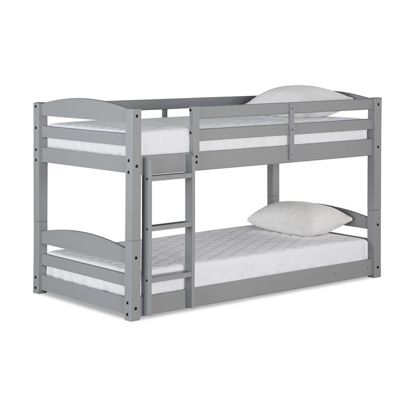 Dorel Living Sierra Twin Floor Bunk Bed, Sierra Space Saver Twin Over Full Bunk Bed With Desk And Stairs