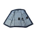 thumbnail image 5 of Men's Classic Motorcycle Denim Vest, Dark Blue, Button Front Closure, Sleeveless Trucker Style-DL-69449, 5 of 8