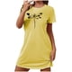 thumbnail image 2 of Camisón corto de talla grande para mujer, camisón de manga corta con estampado de pecho a la moda, camisón para mujer, 2 of 7