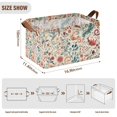 thumbnail image 7 of Yayeee Foldable Storage Basket for Shelves with Handles Waterproof Cloth Bins, Watercolor Leaves, 7 of 7