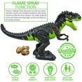thumbnail image 2 of MesaSe LED Luminous Dinosaur Toy Walking Roaring Realistic Remote Control Simulation Robot for Kids Gift, 2 of 9
