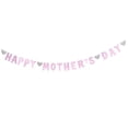 thumbnail image 3 of COOPHYA Happy Mother's Day Decorations Banner 1 Set Pink Glitter Paper Rectangle Shape Home Party, 3 of 7