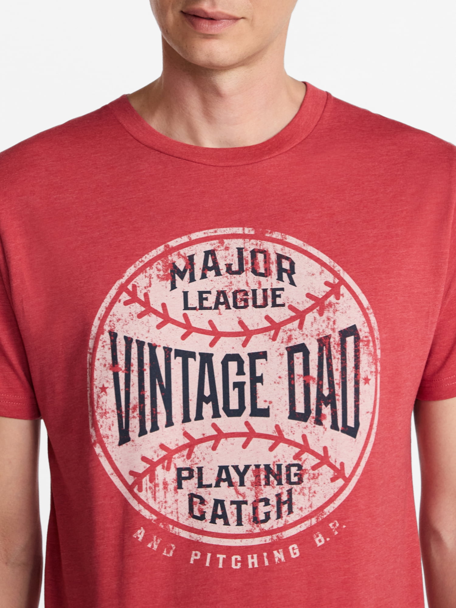 Father's Day Men's Hardball Dad Graphic Tee by Way to Celebrate, Sizes XS-5XL