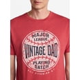 thumbnail image 4 of Father's Day Men's Hardball Dad Graphic Tee by Way to Celebrate, Sizes XS-5XL, 4 of 5