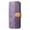 Purple, variant on for iPhone 15 PU Leather + TPU Wallet Case, Card Slots Wristband Kickstand RFID Blocking Anti Peeping Magnetic Clasp Full Body Protection Phone Cover for iPhone 15, Black