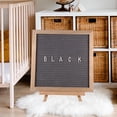 thumbnail image 4 of SEWCHICS 1Set Sturdy Wooden Frame Felt Letter Board with Letters and Easel Stand for Desktop Use, 4 of 6
