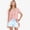 Mauve Pink, variant on Women's Eyelet Square Neck Top with Short Sleeves, Pleated Front, Lightweight Comfortable Casual Blouse- Medium, Black
