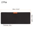 thumbnail image 2 of Uxcell 35x13" Desk Mat Protector, 2 Pack Dual Side Soft Smooth Mouse Pad Writing Mat, Black, 2 of 6
