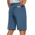 thumbnail image 2 of TACVASEN Men's Cargo Work Shorts Lightweight Quick Dry Waterproof 5 Zipper Pockets for Hiking Fishing Navy Size 30, 2 of 6