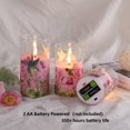 thumbnail image 3 of Velas sin llama Eywamage, cristal floral con forma de colibrí rosa, 3 of 7