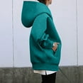 thumbnail image 4 of fvwitlyh Cookies Hoodie Women's Comfy Lightweight Oversized Zip Up Hoodie Sweatshirt Green Small, 4 of 5