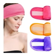 Windfall Women Facial Spa Yoga Headbands Pink Makeup Wash Bath Hair Wraps Non Slip Adjustable Hair Bands