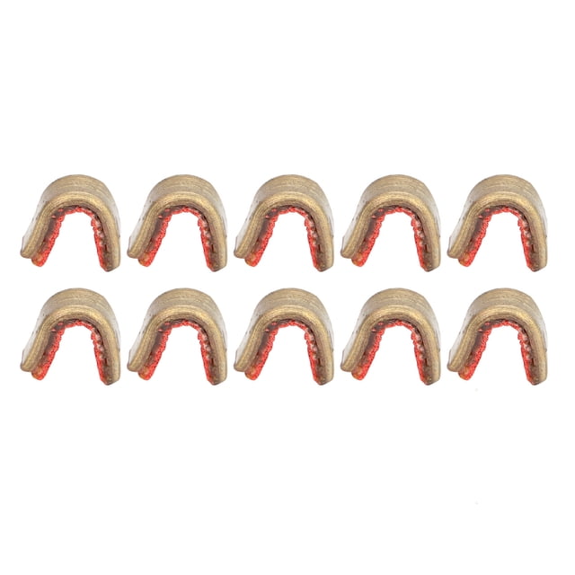 Puntas de latón para cuerdas de arco, paquete de 10, accesorios de caza con arco para encordar con precisión las cuerdas del arco