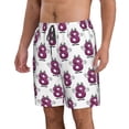 thumbnail image 2 of Naloa Cute Number 8 Men's Beach Shorts, Surfing shorts, Swim trunks, Quick Dry Swim Trunks for Surfing Beach Fun - X-Large, 2 of 9