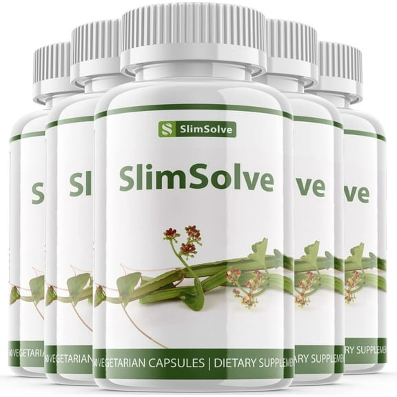 (5 Pack) Slim Solve - Keto Weight Loss Formula - Energy & Focus Boosting Dietary Supplements for Weight Management & Metabolism - Advanced Fat Burn Raspberry Ketones Pills - 300 Capsules