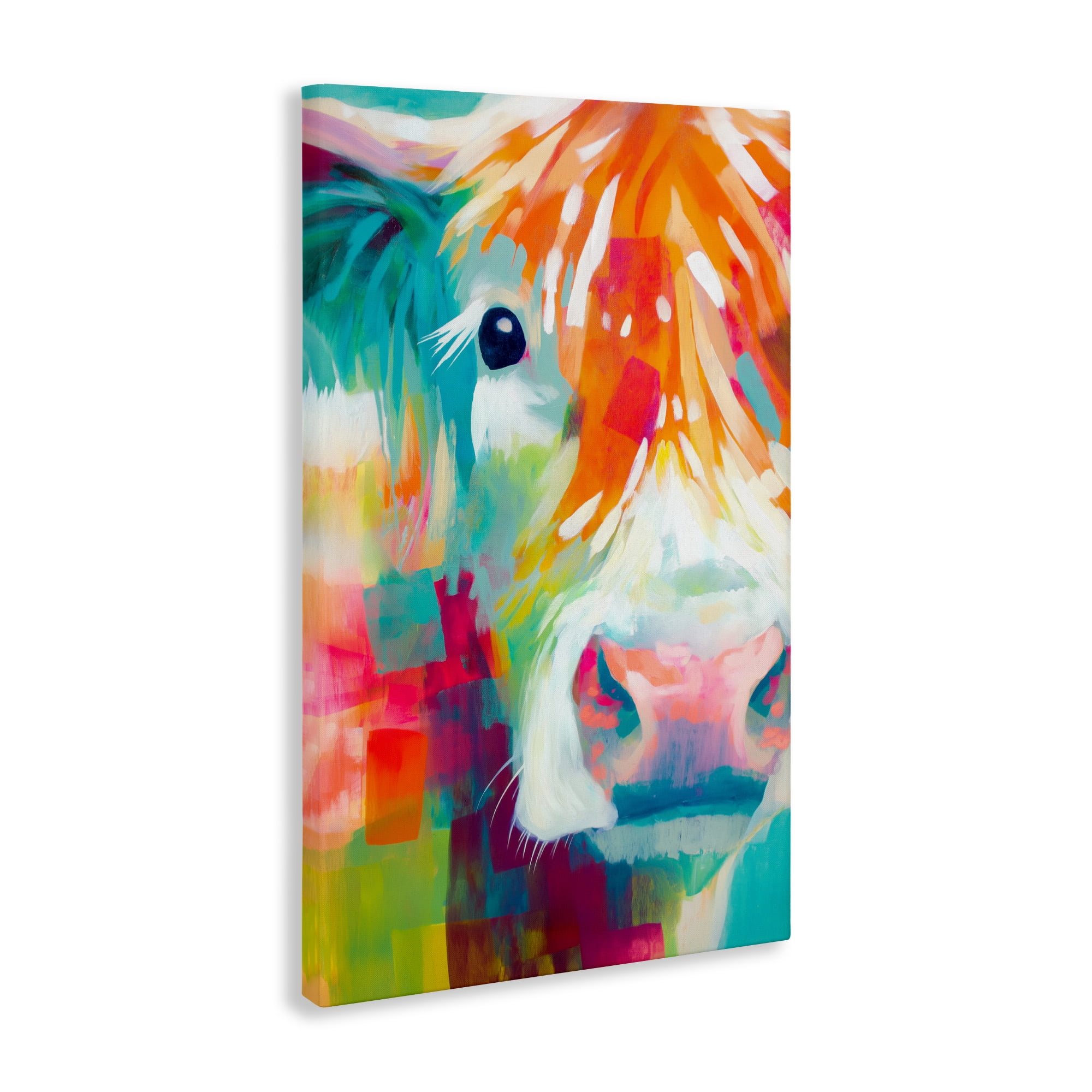 Stupell Industries Highland Portrait in Brights Canvas Wall Art, design by Chromatic Storm Studio