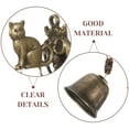 thumbnail image 3 of OFFIGAM Retro Animal Themed Metal Doorbell Cat Wind Chime for Yard and Shop Hanging, 3 of 8