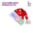 thumbnail image 1 of Juego de 1-3 luces navideñas de colores con gorro de Papá Noel y collar de luces navideñas con bombilla Navid Noel, regalos de disfraces de Año Nuevo, gorros navideños para adultos/niños, 1 of 4