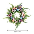 thumbnail image 5 of Easter Wreath Artificial Easter Egg Wreath for Front Door Easter Door Wreath Spring Wreath with Pastel Eggs and Mixed Twigs for Easter Home Decor, 5 of 6