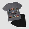 thumbnail image 2 of kpoplk Infant Toddler Baby Boy Casual Outfits 6-18 Months 2Pcs Set Short Sleeve Romper and Pants Summer Clothes(Grey,2-3 Y), 2 of 4