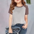 thumbnail image 2 of EnJoCho 1-14Y Baby Baseball Tee Raglan T Shirt Toddler Boys Girls Kids Blouse Short Long Sleeve Casual Crew Neck Sporty Sleeve Options Youth, 2 of 8