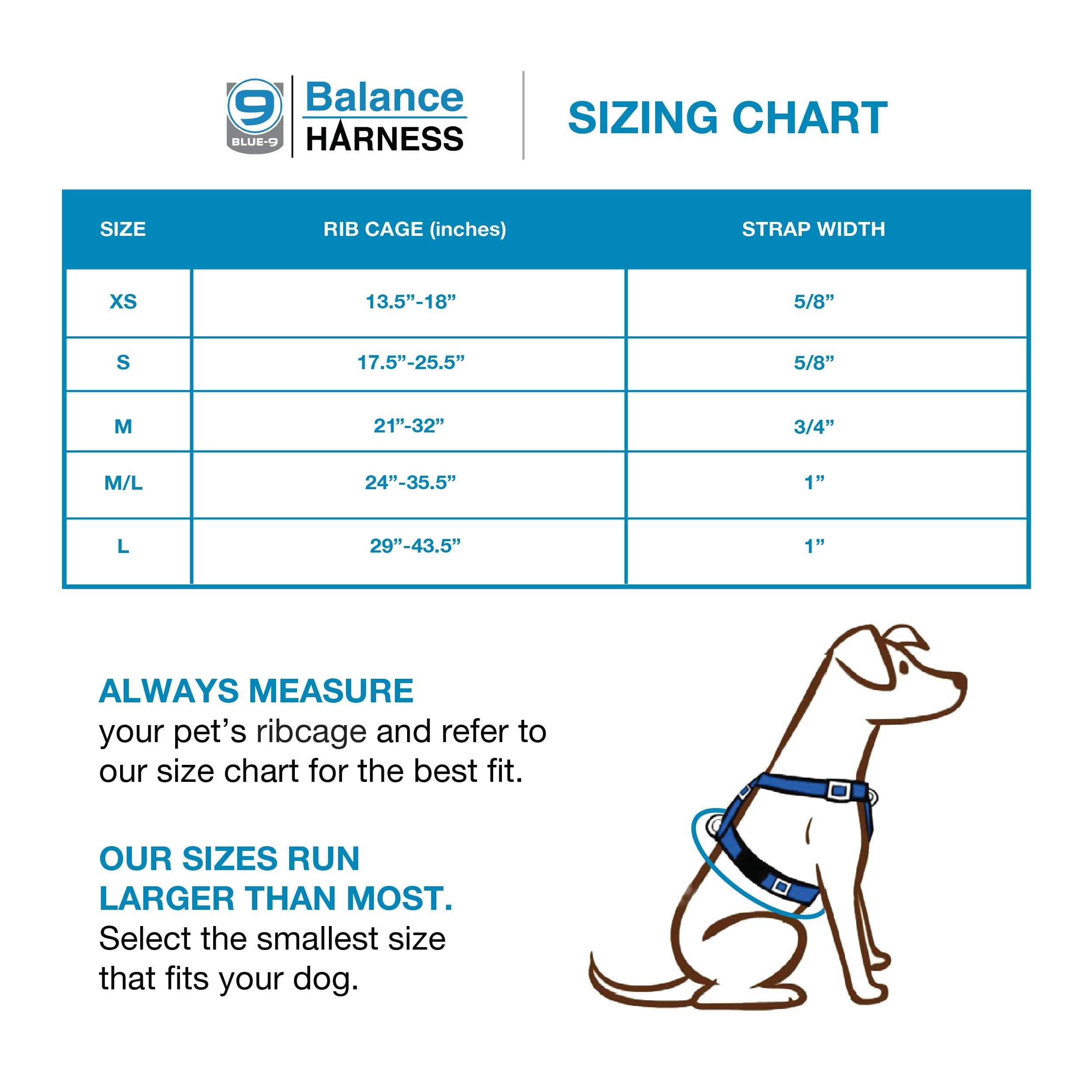 Blue-9 Buckle-Neck Balance Harness, Fully Customizable Fit No-Pull Harness, Ideal for Dog Training and Obedience, Made in The USA, Orange, Medium/Large