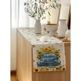 thumbnail image 5 of Table Runner 72 Inches Long for Kitchen Dining, Sunflower Dresser Scarf Farmhouse, Dining Table Decorations for Wedding/Parties, Watercolor Summer Floral Truck Vintage 16 x 72 In, 5 of 9