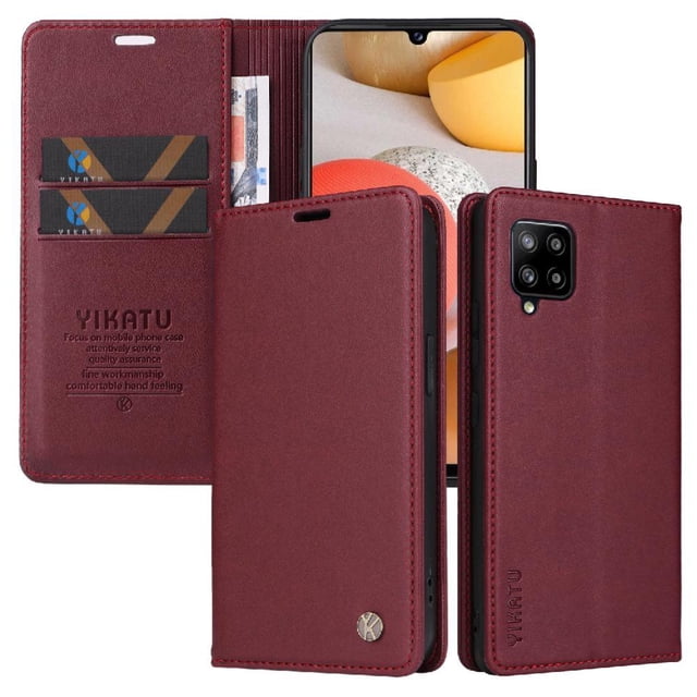 Funda para Samsung Galaxy A42 5G Estuche de Cuero PU Tipo Cartera con Ranuras para Tarjetas y Cierre Magnético