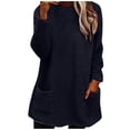 thumbnail image 2 of Neewe Womens Sweaters Long Sleeve Shirts Crewneck Sweatshirts Loose Casual Tunic Tops, 2 of 7